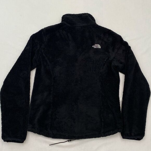 The North Face Fleece Jacket Full Zip Womens Small Black Pockets Fuzzy Outdoor - Picture 2 of 12
